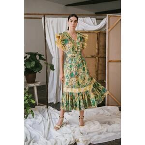 Sun Flower Dress - Green